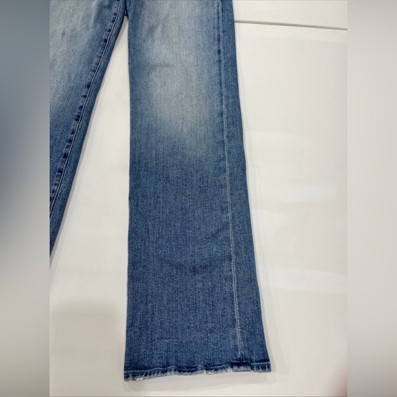 MOTHER Jeans The Kick It High Rise Scenic Route Blue Denim Women’s 25 - Picture 3 of 16